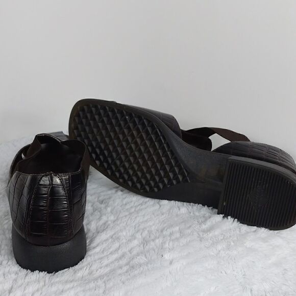 What's What Swordfish Brown Leather Sandals - Picture 4 of 8